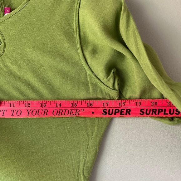 Neeru Kumar Lime Green Graphic Panel Maxi Dress - Picture 10 of 13